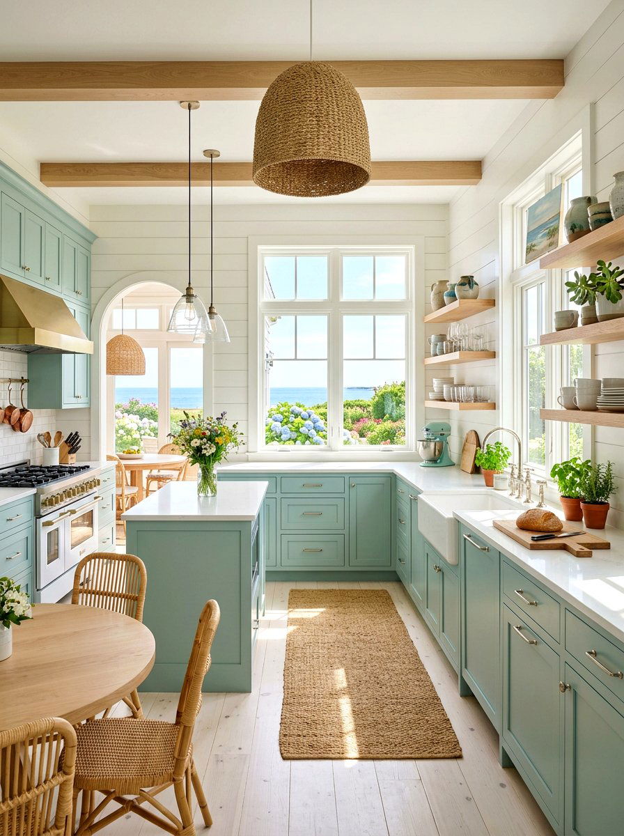 Seafoam Green Kitchen - 30 green kitchen ideas