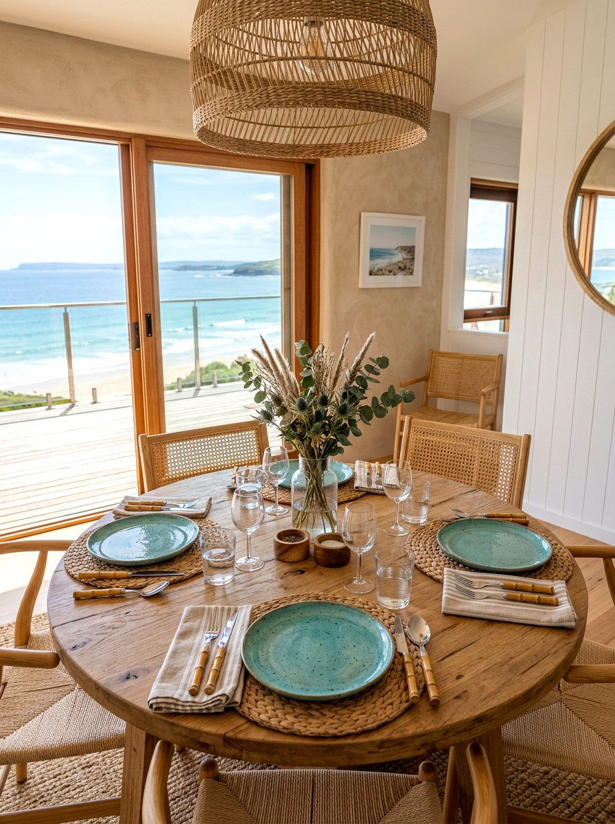 Seagrass Placemat - 30 coastal table decor ideas