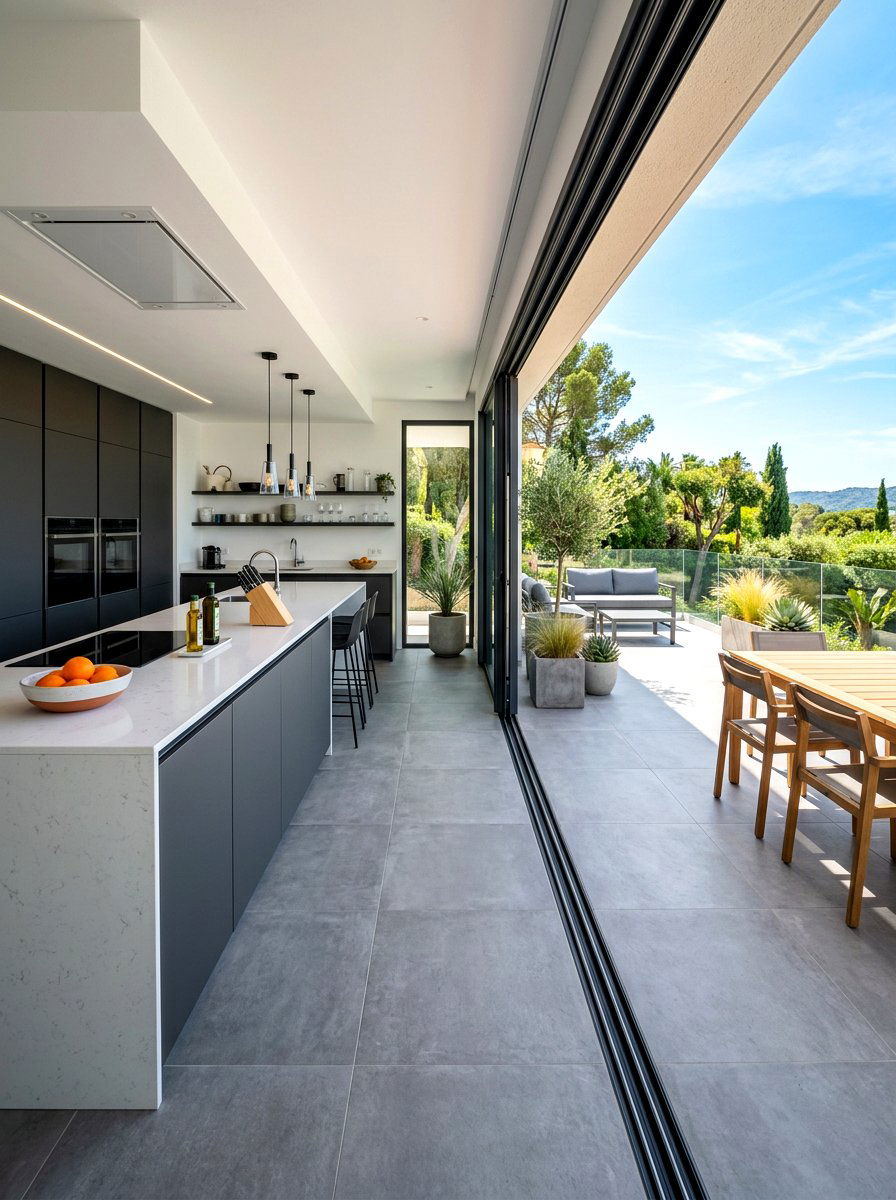 Seamless Flooring Material - 30 indoor outdoor living ideas