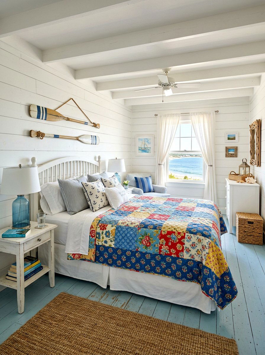 Seaside Cottage Bedroom - 30 resort summer bedroom ideas