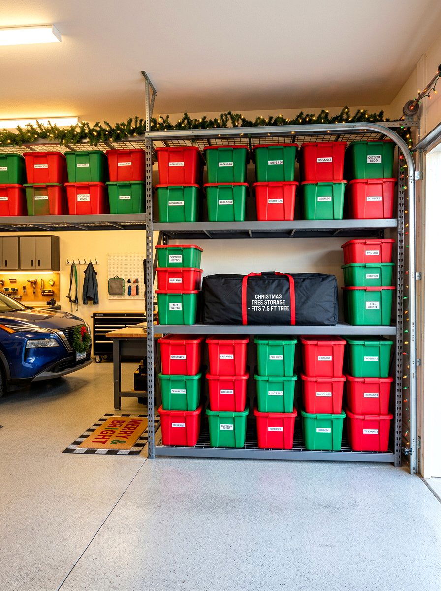 Seasonal Holiday Storage Racks - 30 garage overhead rack ideas