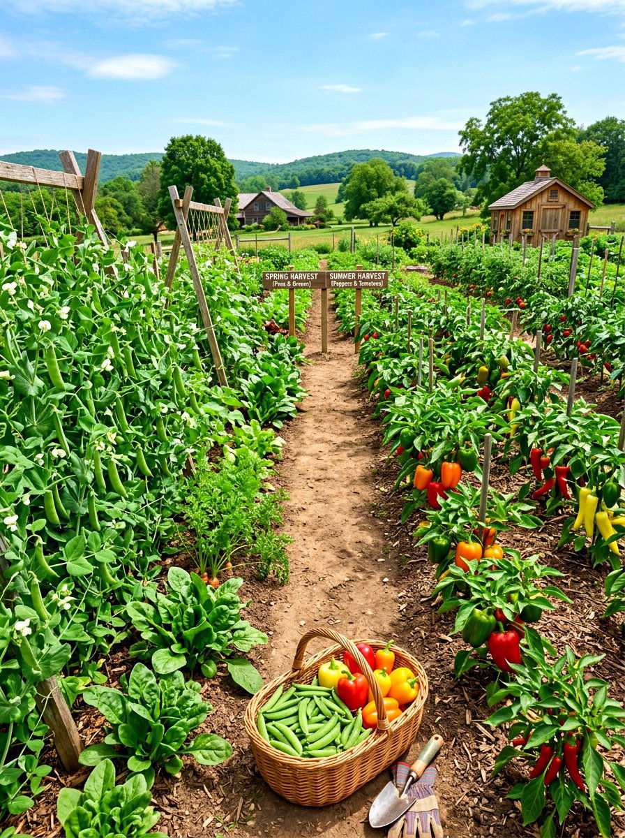 Seasonal Vegetable Harvest - 30 vegetable garden harvest ideas