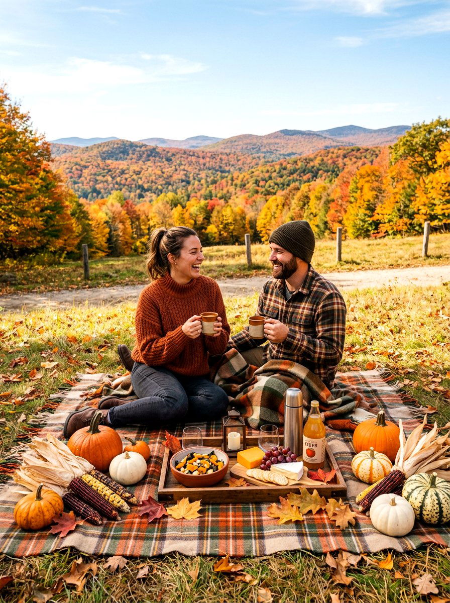 Seasonal autumn picnic - 30 backyard picnic area ideas