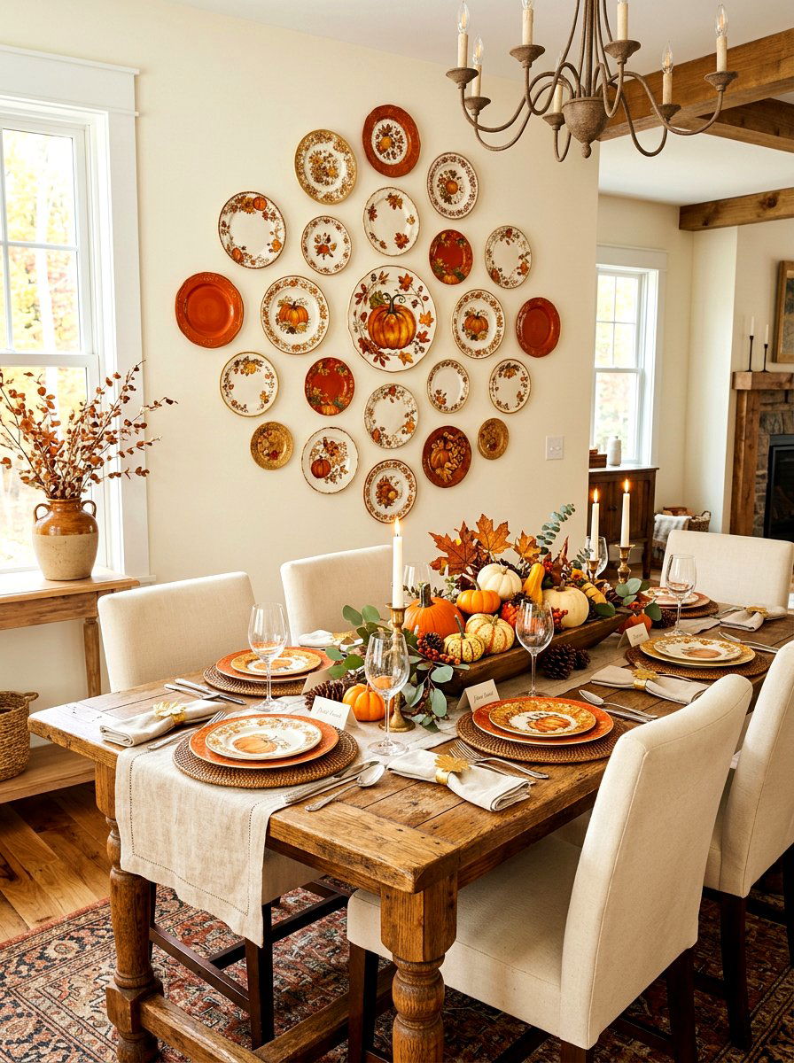 Seasonal china decor - 30 collected china wall ideas