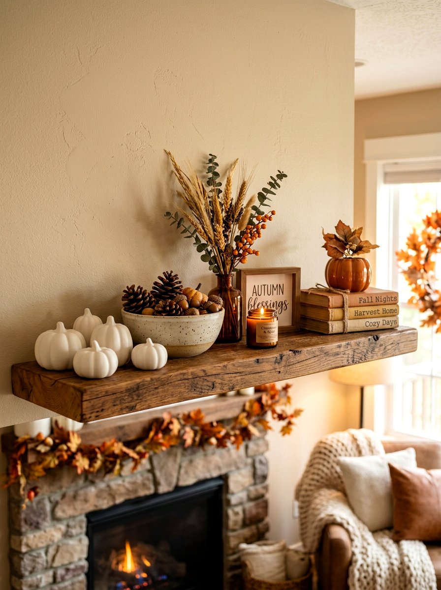 Seasonal shelf decor - 30 open cabinet styling ideas