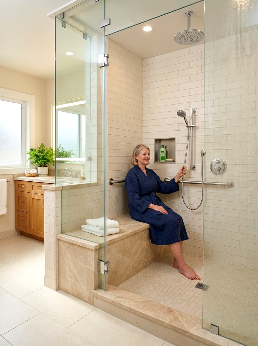 Seated Steam Shower Bathroom - 30 steam shower bathroom ideas