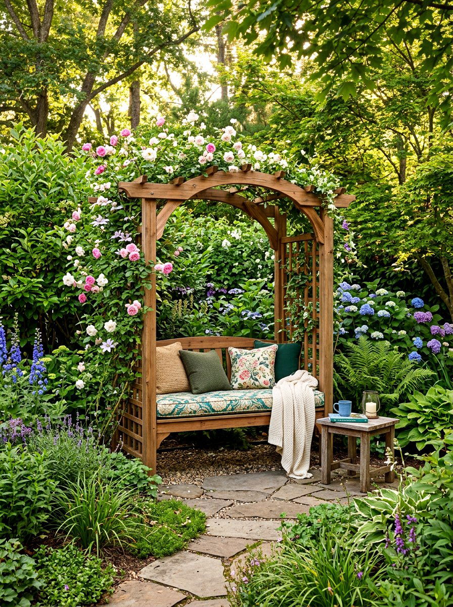 Seating Nook - 30 grape arbor ideas