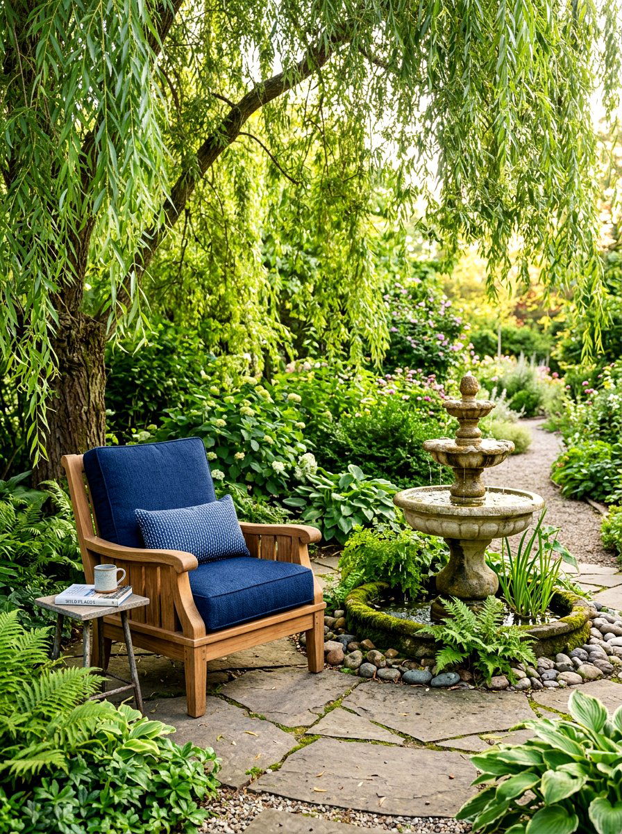 Secluded Armchair Spot - 30 secret garden seating ideas