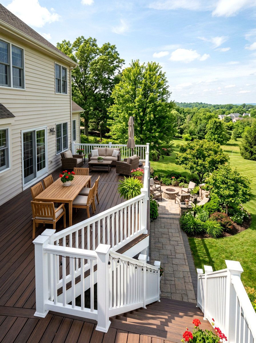 Second Story Attached Deck - 30 attached deck ideas