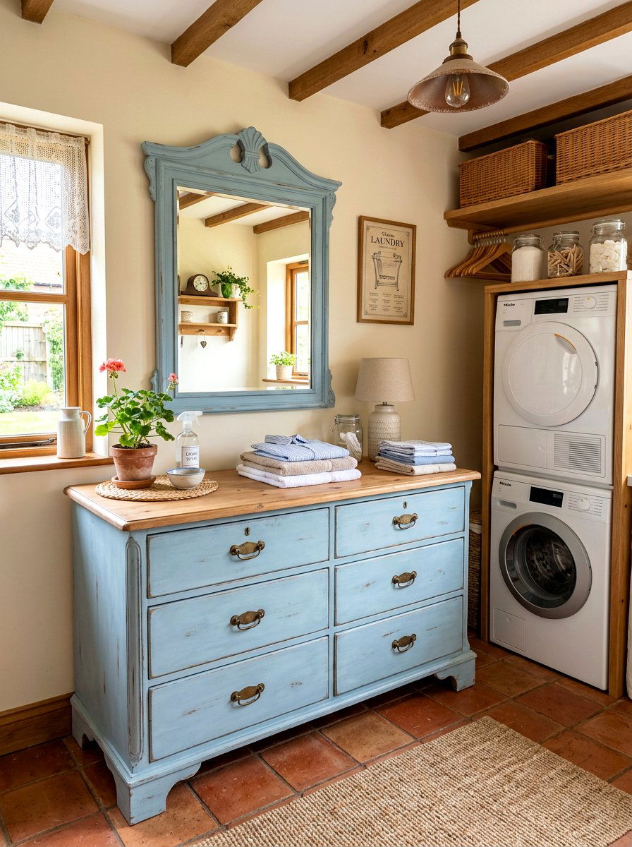 Second hand laundry room furniture - 30 eco laundry room ideas
