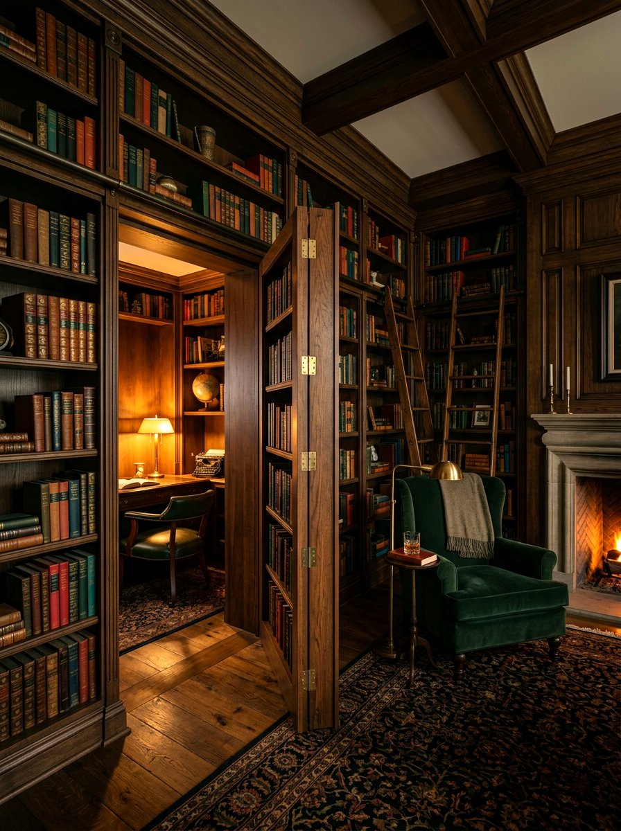 Secret Door Bookshelf Room - 30 reading room ideas
