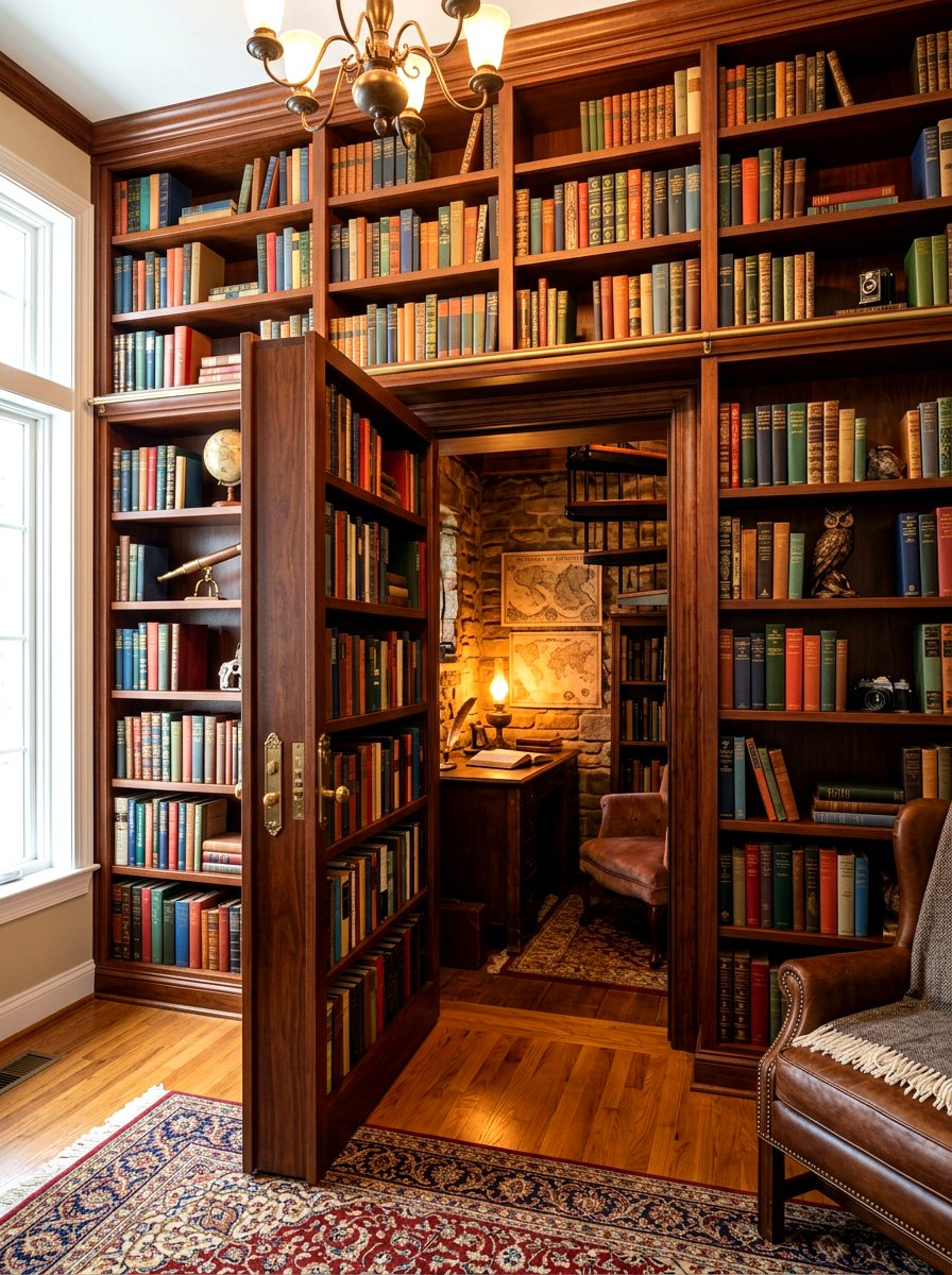 Secret Door Bookshelf Wall - 30 bookshelf wall ideas