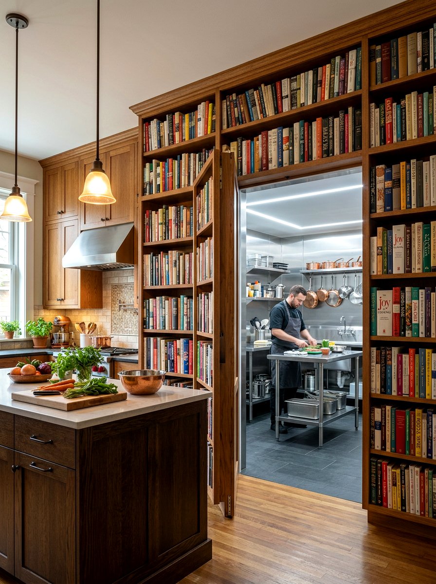 Secret Door Kitchen - 30 messy kitchen ideas