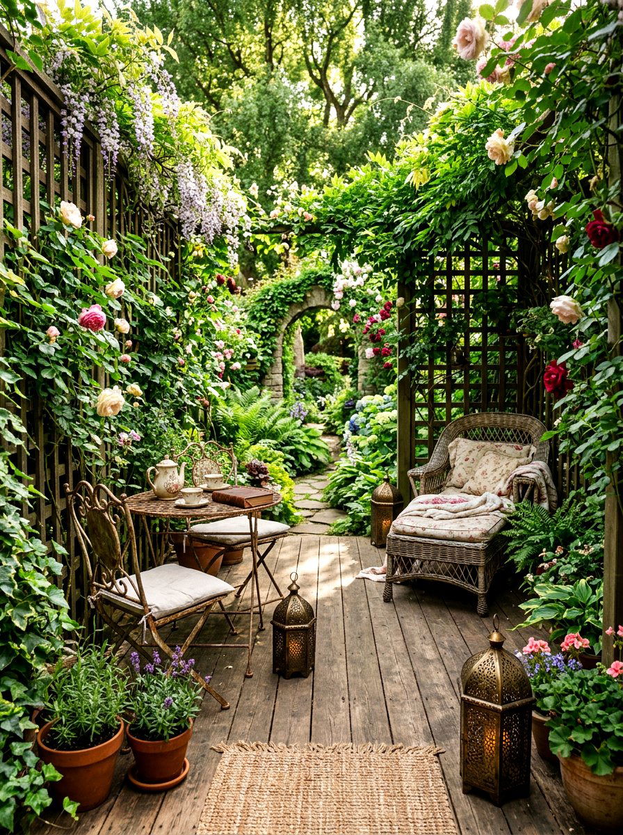 Secret Garden Deck - 30 deck decorating ideas