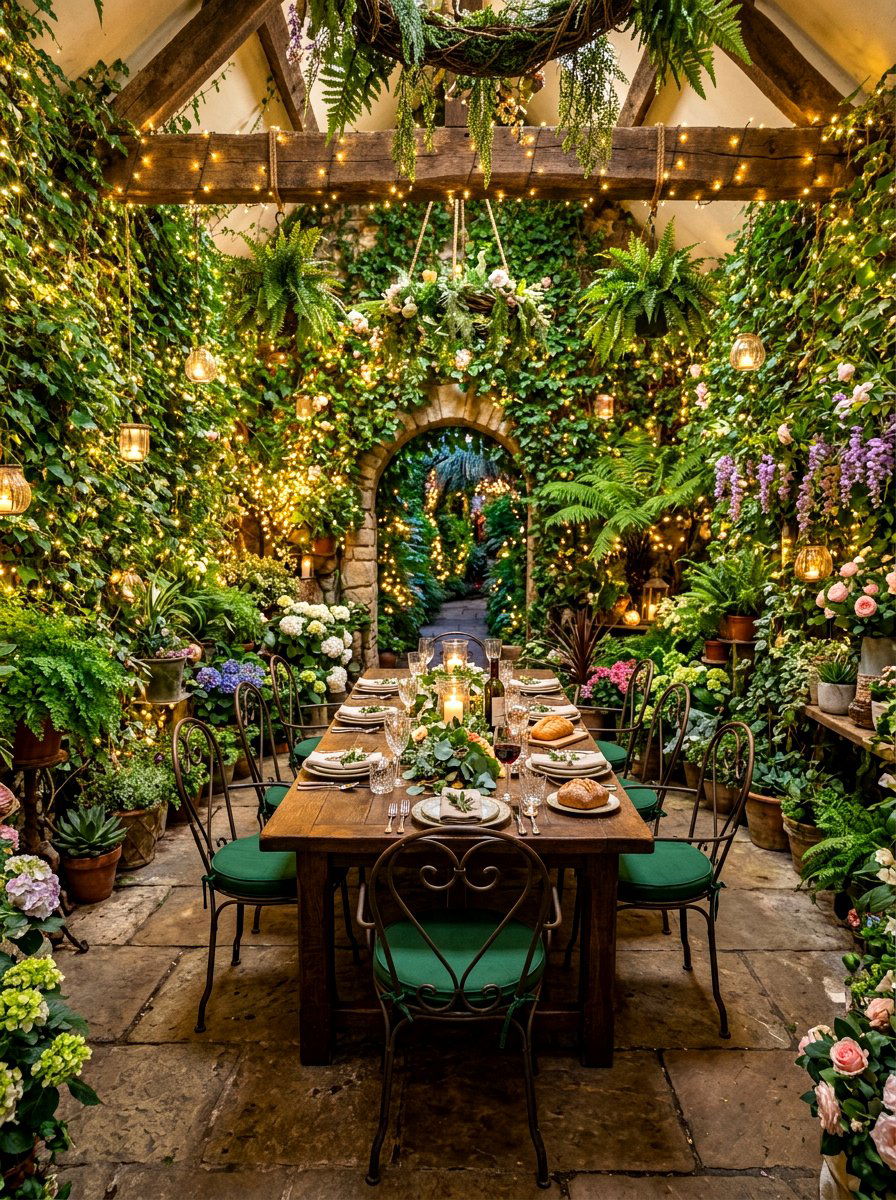 Secret Garden Dining Room - 30 tea party dining room ideas