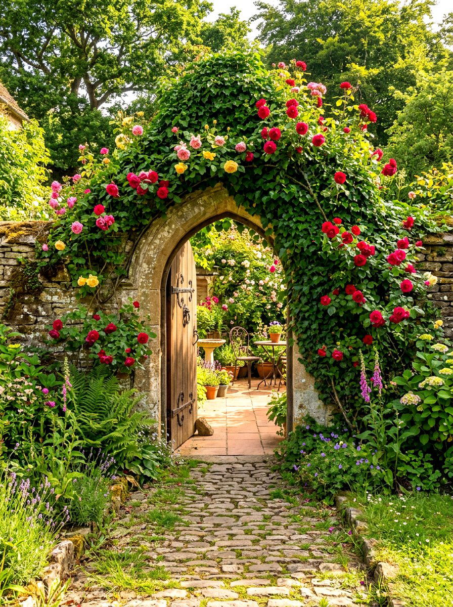 Secret Garden Entrance - 30 patio garden ideas