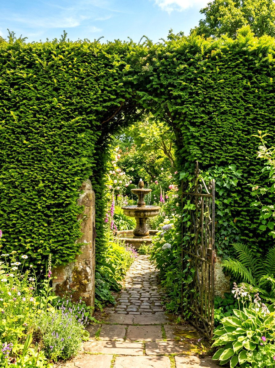 Secret Garden Entry - 30 cottage backyard ideas