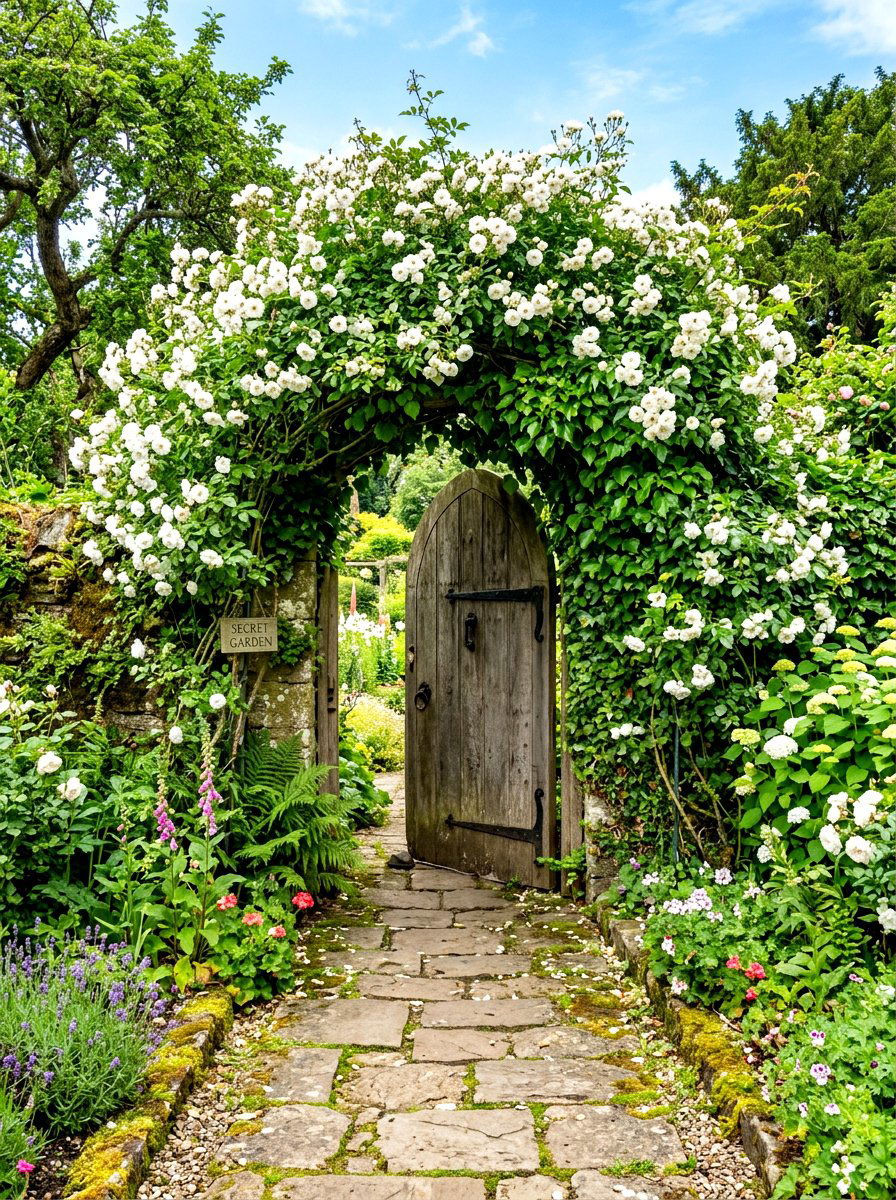 Secret Garden Entryway - 30 backyard garden ideas