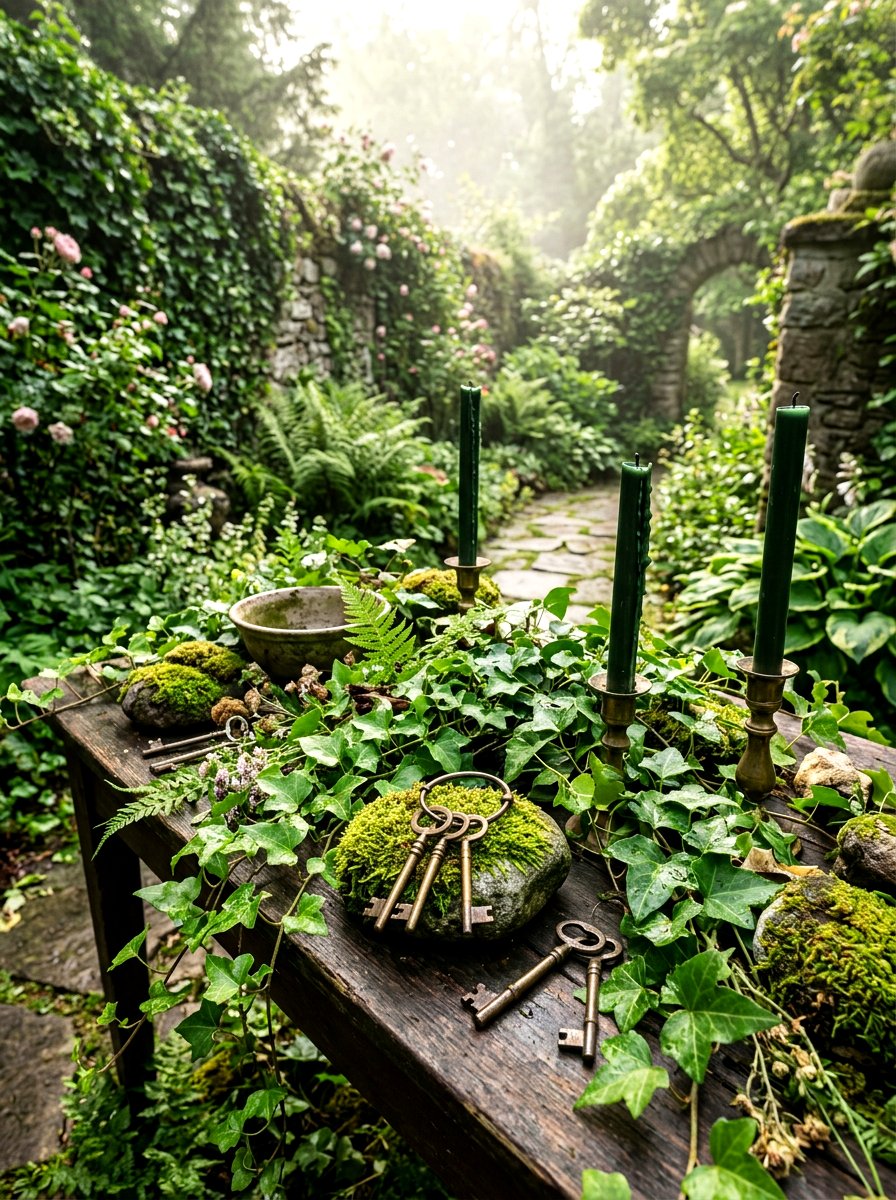 Secret Garden Ivy Decor - 30 garden party tablescape ideas