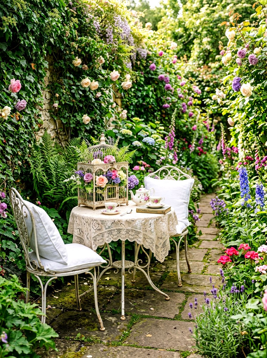 Secret Garden Outdoor Coffee Table - 30 outdoor coffee table styling ideas