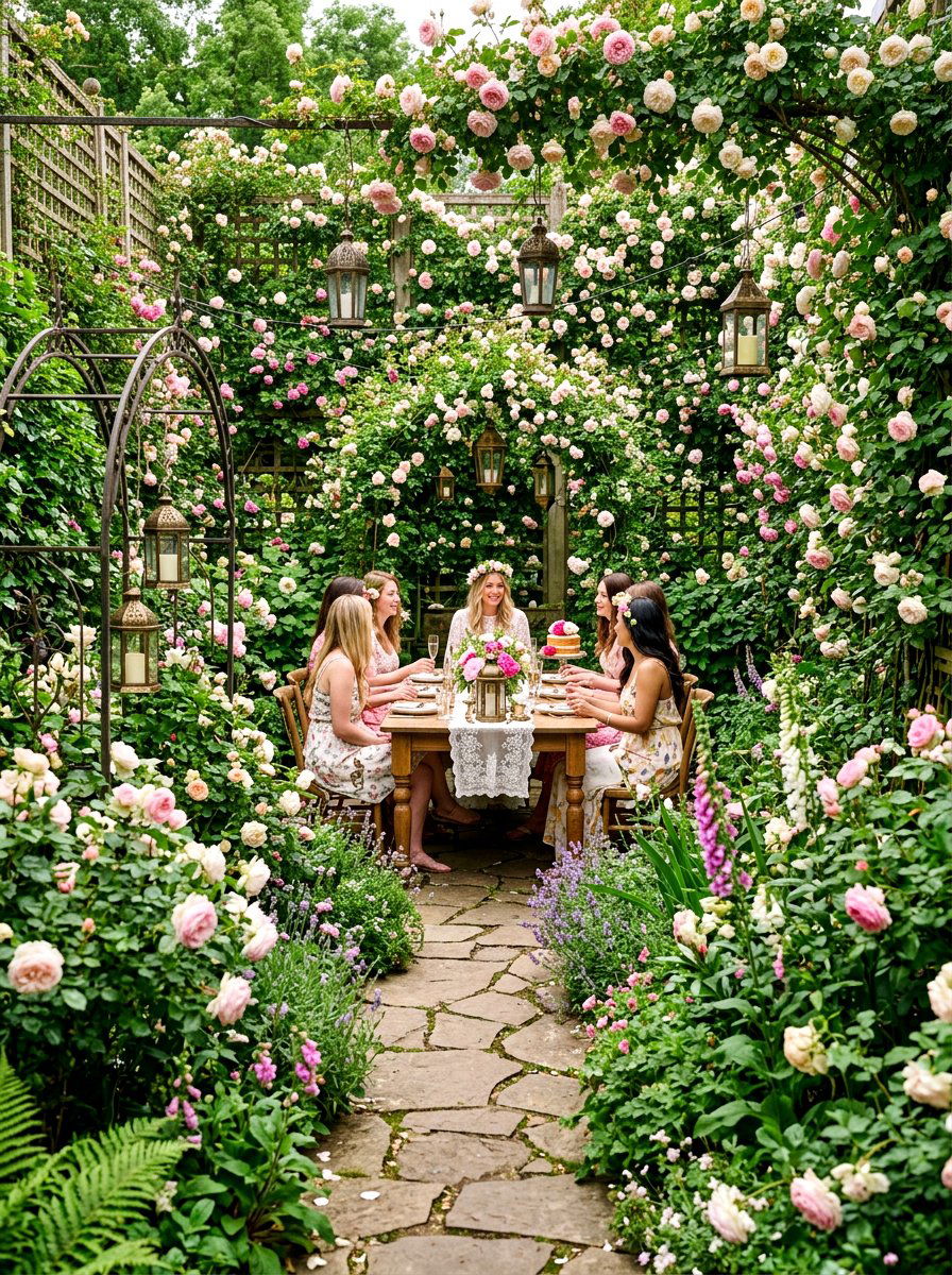 Secret Garden Party - 30 backyard bridal brunch ideas