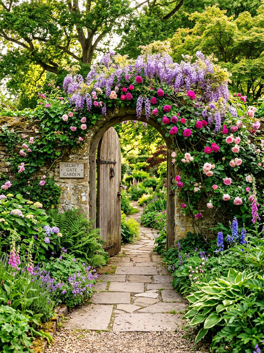 Secret Gate Garden - 30 pocket garden ideas