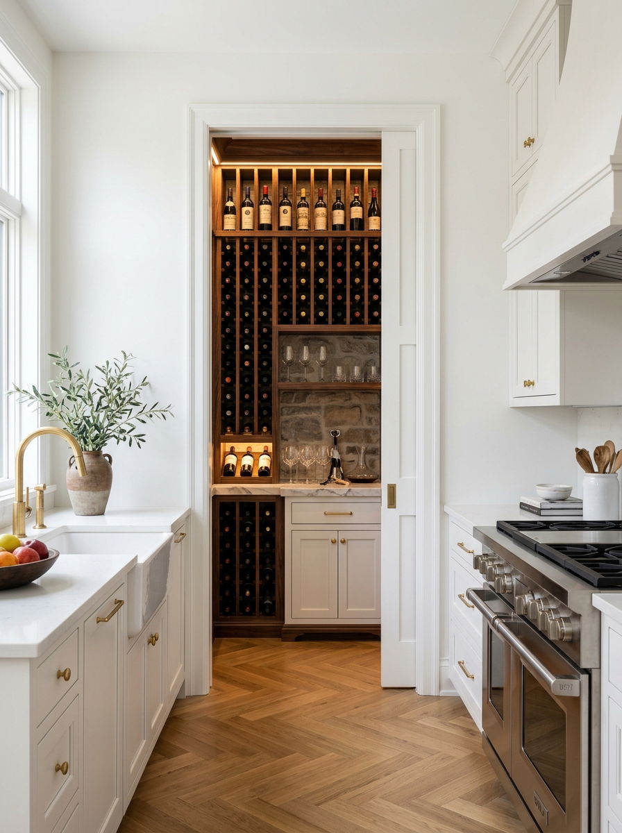 Secret Hidden Wine Pantry - 30 small wine cellar ideas