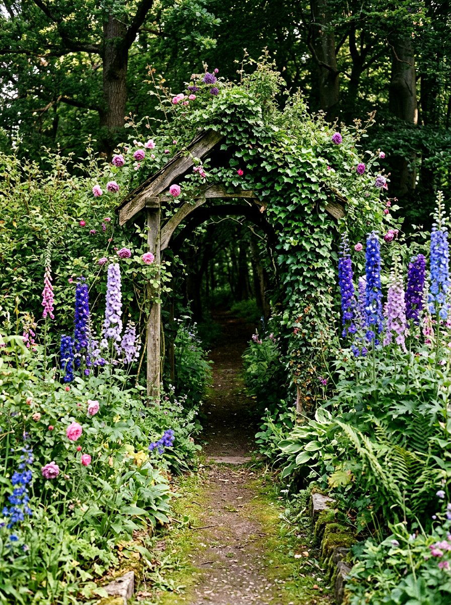 Secret Path Garden Arbor - 30 garden arbor ideas
