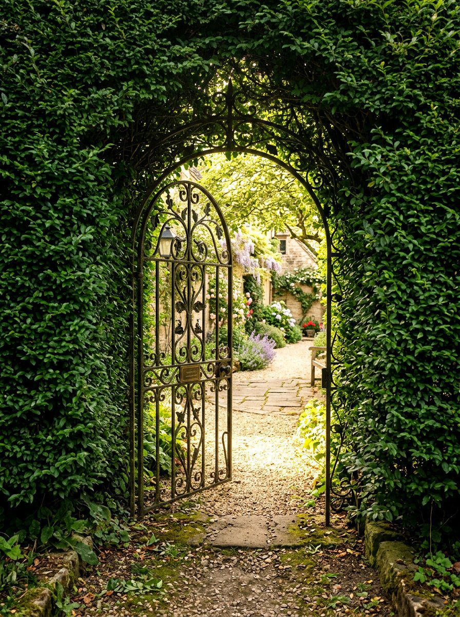 Secret garden gate entrance - 30 secret path garden ideas