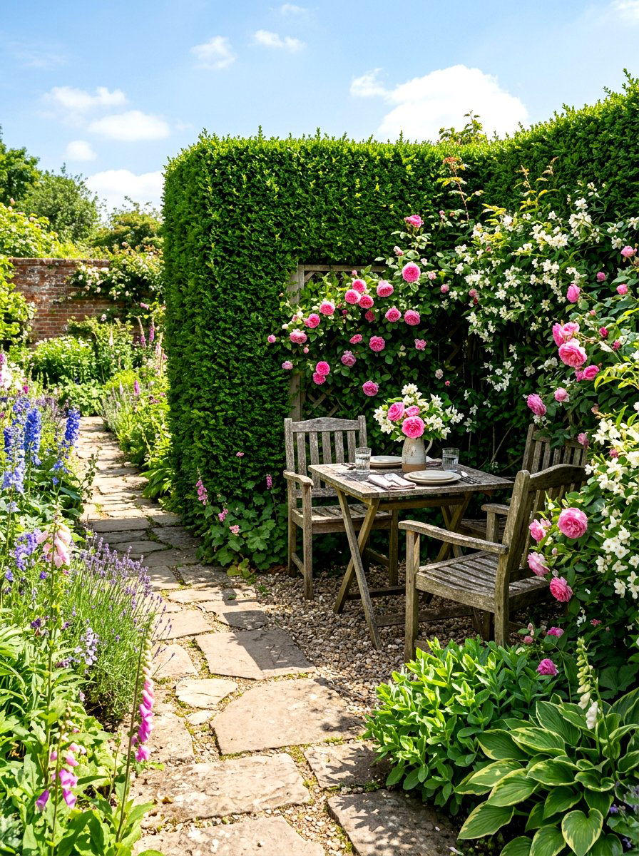 Secret garden hideaway - 30 outdoor dining nook ideas