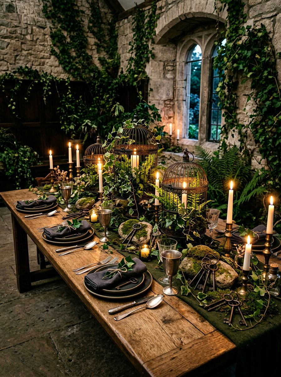 Secret garden mystery - 30 garden inspired tablescape ideas