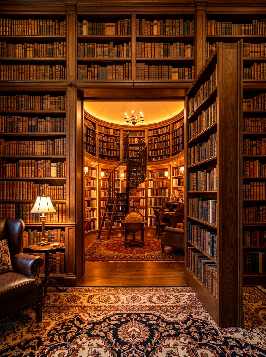 Secret hidden library - 30 home archive room ideas