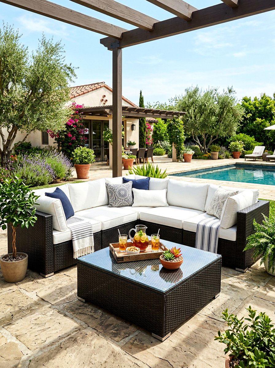 Sectional With Coffee Table - 30 outdoor sectional layout ideas
