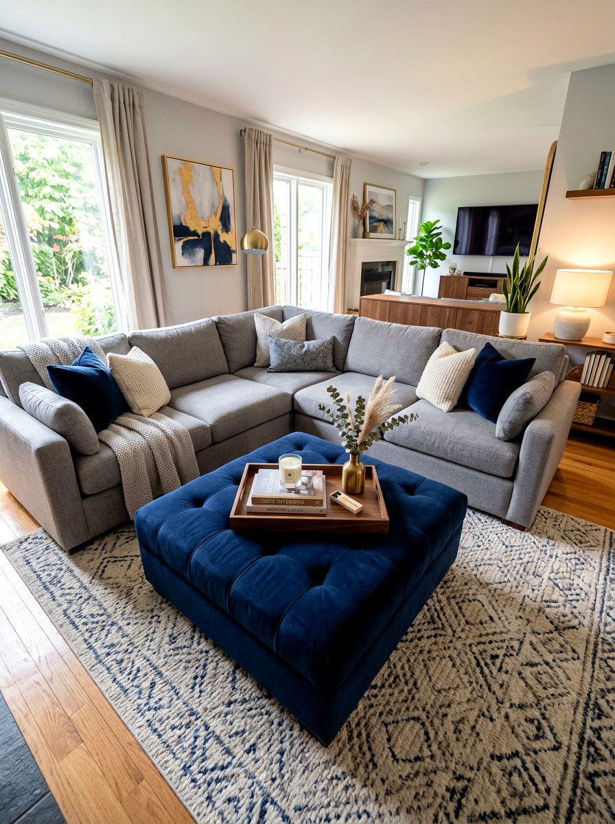 Sectional With Ottoman Coffee Table - 30 sectional layout ideas
