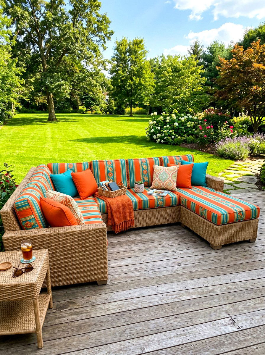 Sectional With Ottoman Extension - 30 outdoor sectional layout ideas