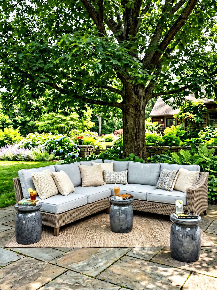 Sectional With Side Table - 30 outdoor sectional layout ideas
