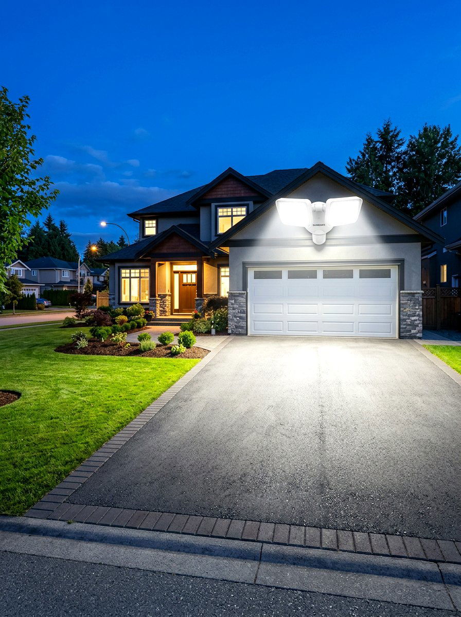 Security Flood Light - 30 cozy outdoor lighting ideas