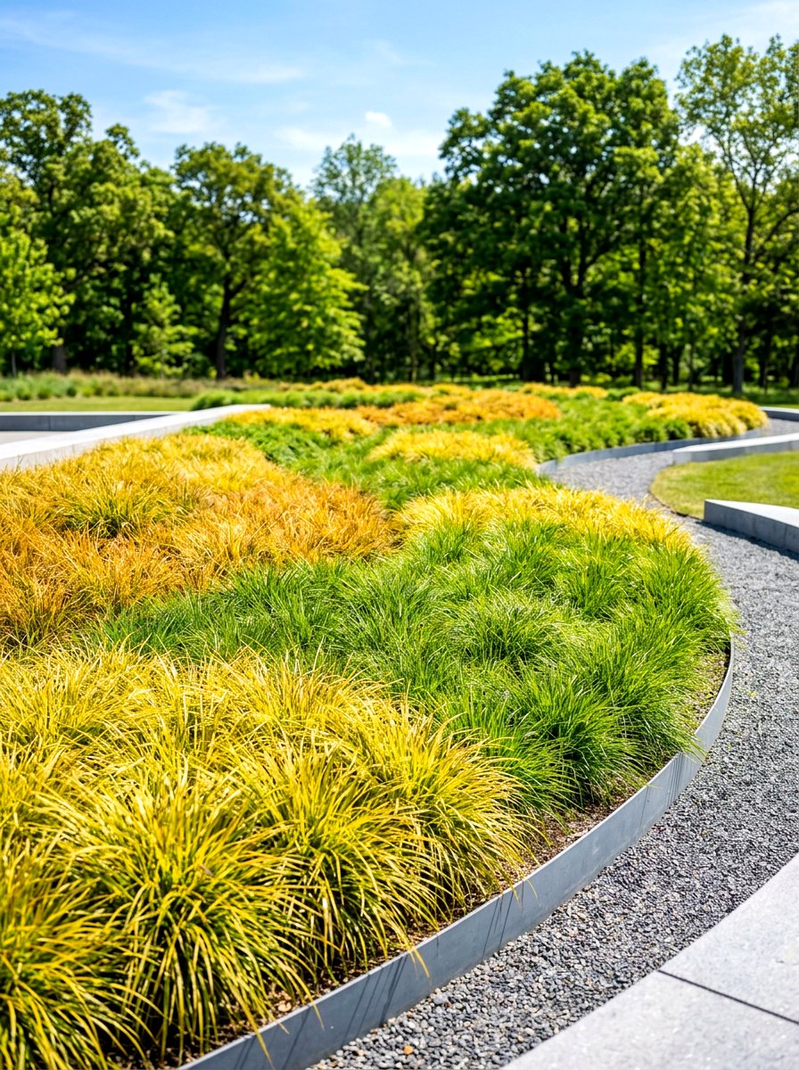 Sedge grass planting - 30 curb strip planting ideas