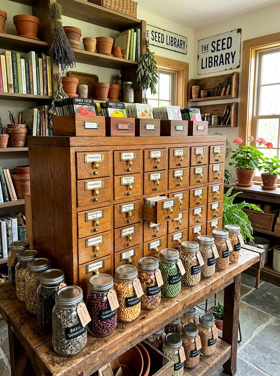 Seed Packet Storage Systems - 30 potting shed decor ideas