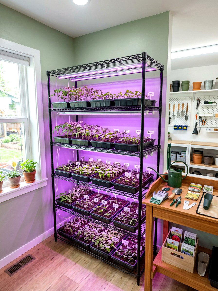 Seed Starting Greenhouse - 30 indoor greenhouse ideas