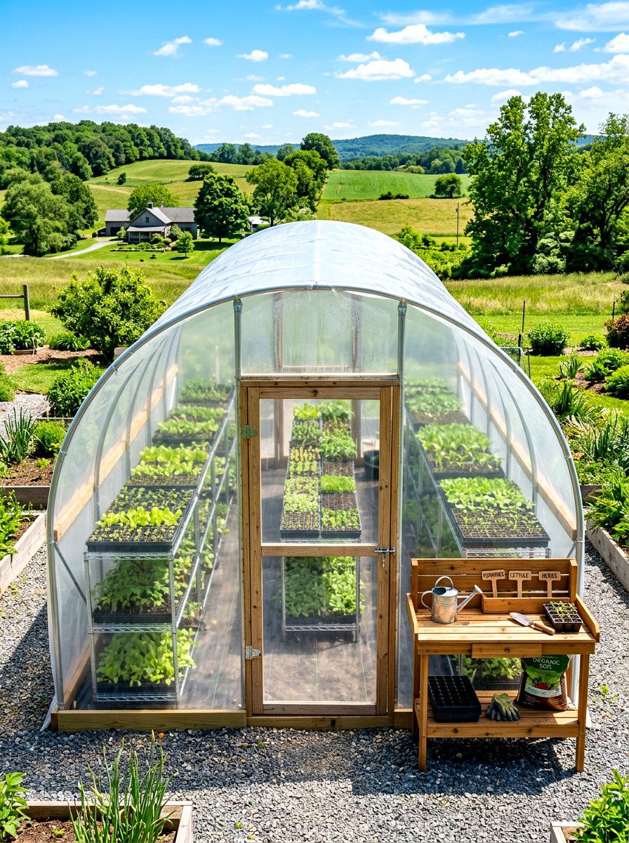 Seed starter hoop house - 30 hoop house garden ideas
