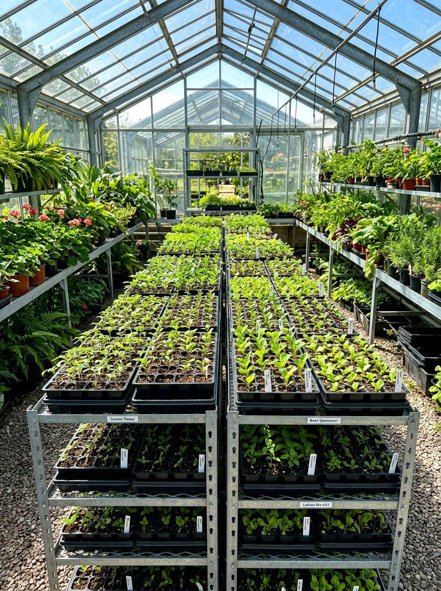 Seed tray - 30 greenhouse storage ideas