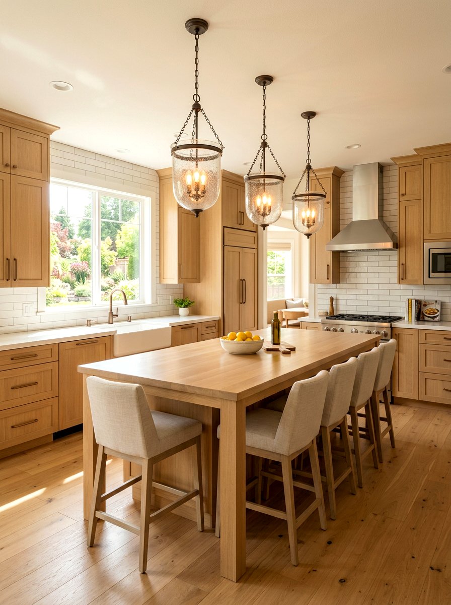 Seeded Glass Lantern - 30 kitchen lantern lighting ideas