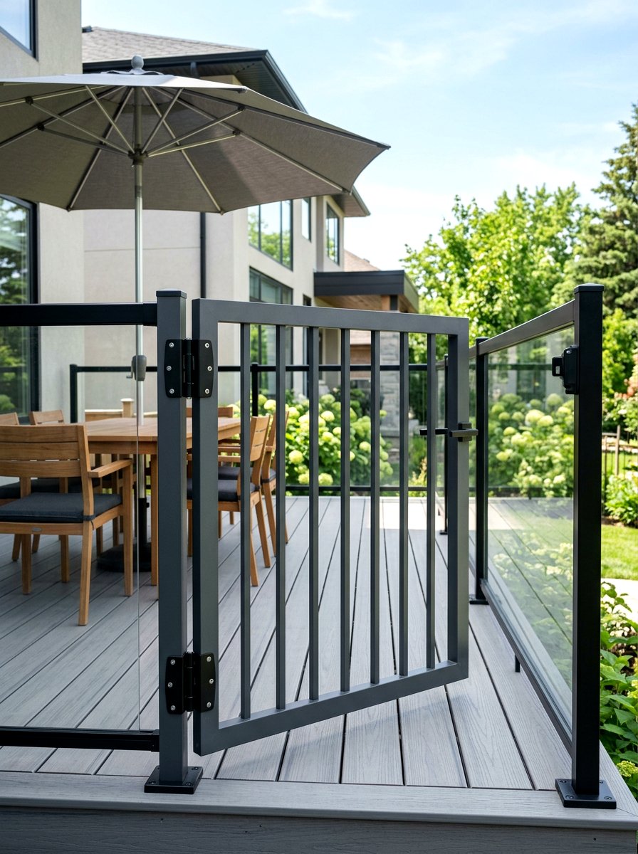 Self Closing Deck Gate - 30 deck gate ideas
