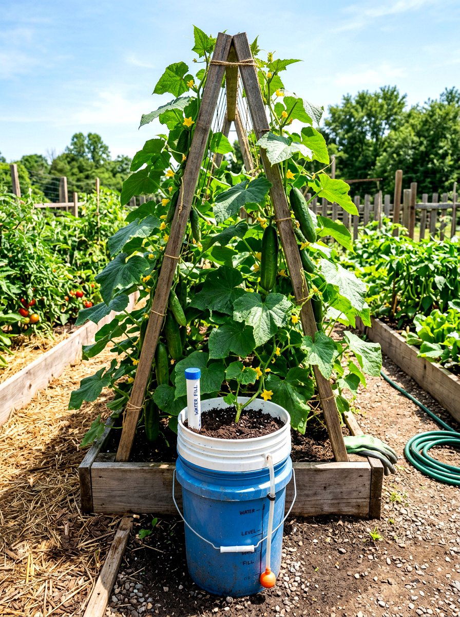 Self Watering Container - 30 budget container garden ideas
