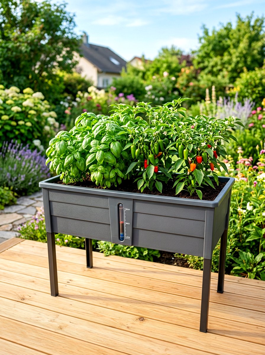Self Watering Elevated Bed - 30 elevated garden bed ideas