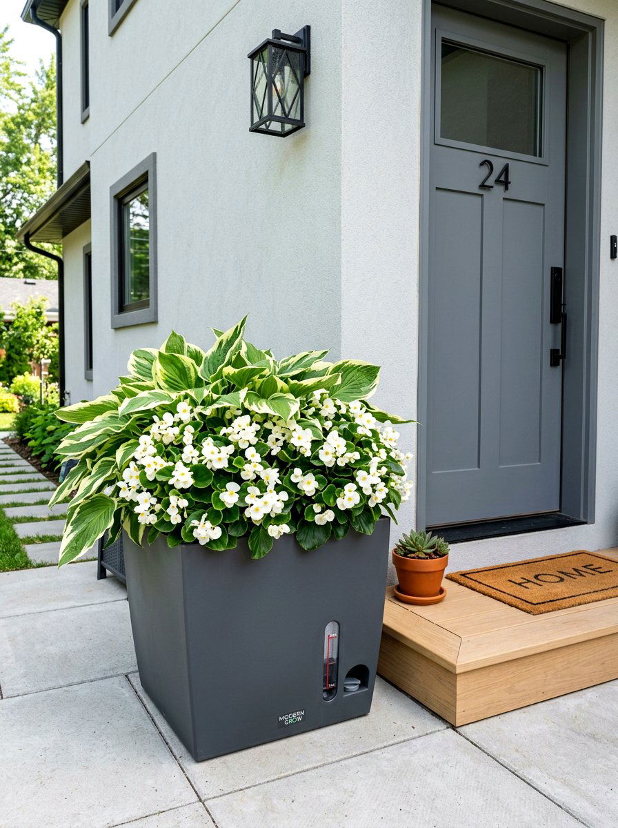 Self Watering Front Door Planter - 30 front door planter ideas