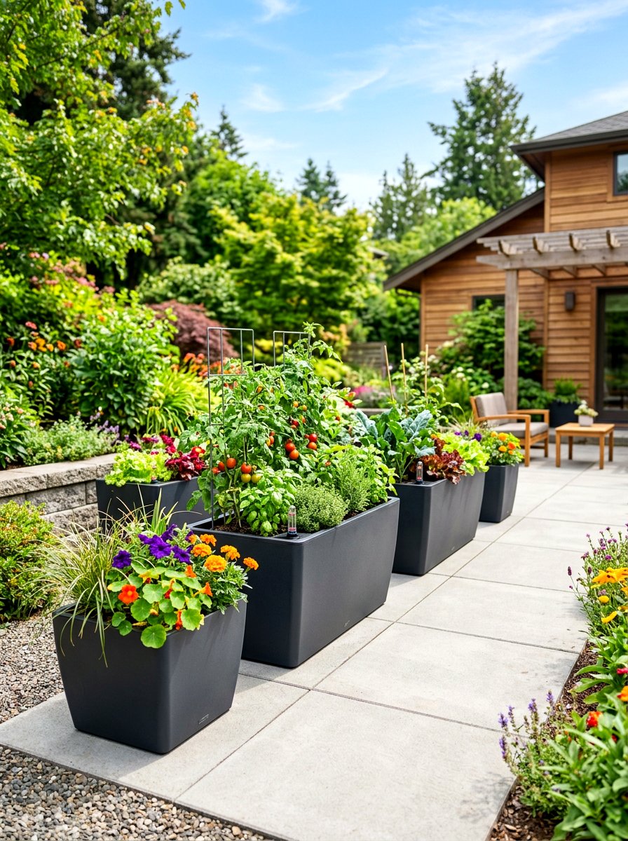 Self Watering Garden - 30 kitchen vegetable garden ideas
