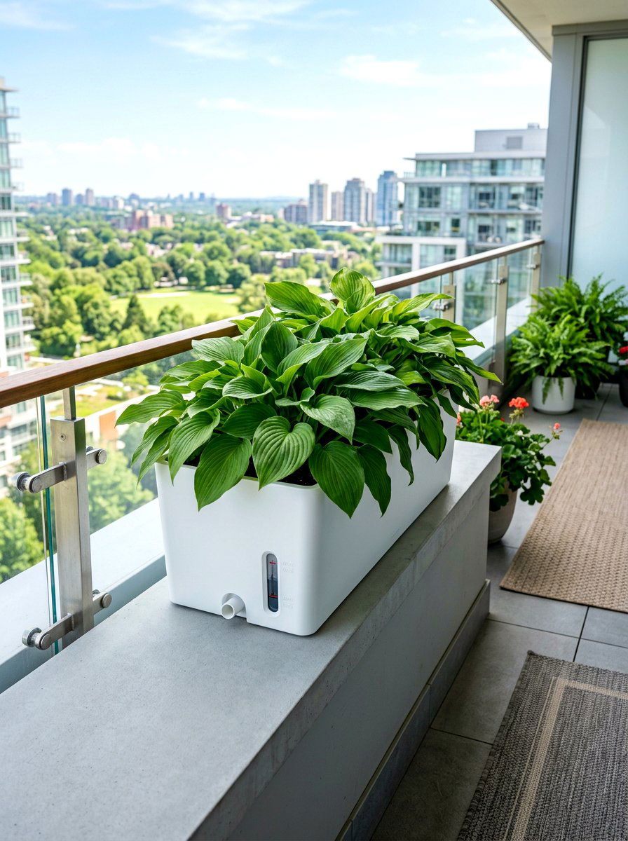 Self Watering Planter - 30 balcony container garden ideas