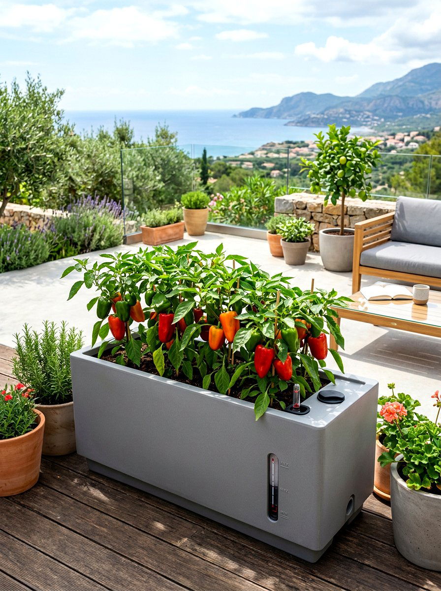 Self Watering Planter - 30 kitchen garden ideas